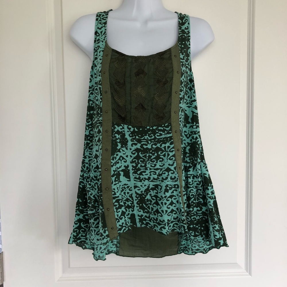 Anthropologie Tiny Green Racerback Tank